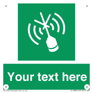 Custom sign safe condition Emergency position beacon